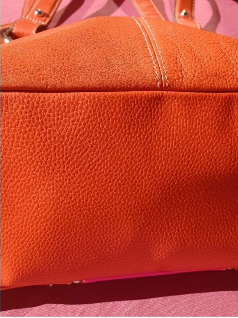 TIGNANELLO Y2K Leather Shoulder Bag, pink and orange - Picture 4 of 5